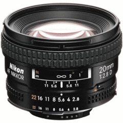 Nikon AF Nikkor 20mm f/2.8 D