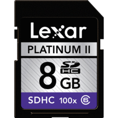 Lexar 8GB Platinum II 100x SDHC