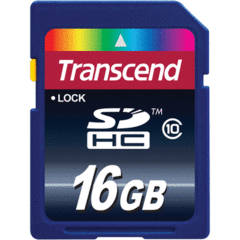 Transcend 16GB SDHC Class 10