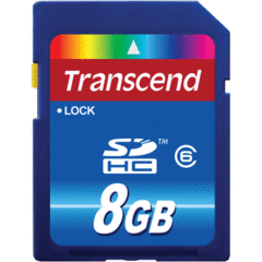 Transcend 8GB SDHC Class 6