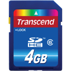 Transcend 4GB SDHC Class 6