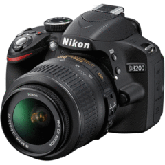 Nikon D3200 with 18-55mm VR Kit (Black)
