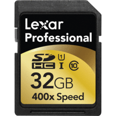 Lexar 32GB Professional 400x SDHC