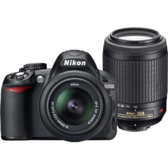 Nikon D3100 with 18-55 VR & 55-200 VR Kit