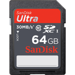 SanDisk Ultra SDXC Class 10 UHS-I 64GB