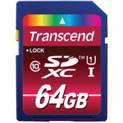 Transcend 64GB SDXC 600x Class 10 UHS-I
