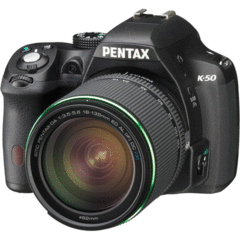 Pentax K-50 with 18-135mm Kit