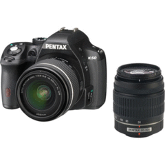 Pentax K-50 with 18-55mm and 50-200mm Kit