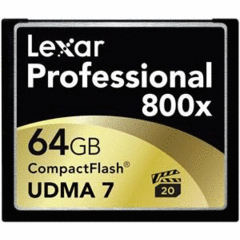 Lexar 64GB Professional 800x UDMA CompactFlash