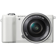 Sony Alpha a5000 with 16-50mm Lens (White) (ILCE5000L/W)