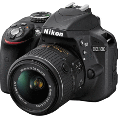 Nikon D3300 with 18-55mm (Black)