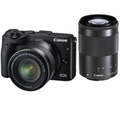 Canon EOS M3 with 18-55mm and 55-200mm Kit Price Watch and Comparison