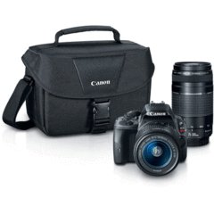 Canon EOS Rebel SL1 with 18-55mm and 75-300mm Kit