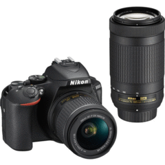 Nikon D5600 DSLR Camera with 18-55mm and 70-300mm