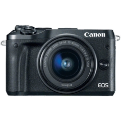 Canon EOS M6 with 15-45mm Kit (Black)