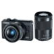 EOS M100 with 15-45mm and 55-200mm (Black)