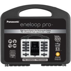 Panasonic K-KJ17KHC82A eneloop pro High Capacity Power Pack, 8AA, 2AAA, with 