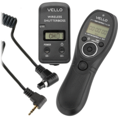 Vello Wireless ShutterBoss III Remote Switch with Digital Timer for Canon