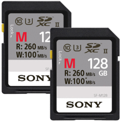 Sony 128GB M Series UHS-II SDXC (2-Pack) (SF-M128/T 2)