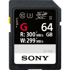 Sony 64GB SF-G Series UHS-II SDXC Memory Card (SF-G64/T1)