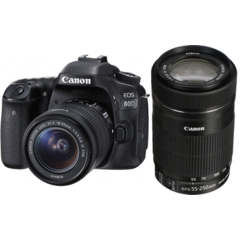Canon EOS 80D with EF-S 18-55mm IS STM and EF-S 55-250mm IS STM Kit