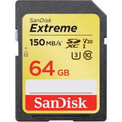SanDisk 64GB Extreme UHS-I SDXC