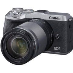 Canon EOS M6 Mark II with 18-150mm Lens and EVF-DC2 Viewfinder (Silver)