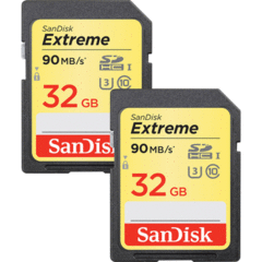 SanDisk 32GB Extreme UHS-I SDHC (2-Pack)
