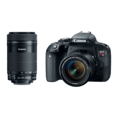 Canon EOS Rebel T7i with EF-S 18-55 and EF-S 55-250 IS STM Price