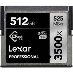 Lexar 512GB Professional 3500x CFast 2.0