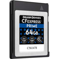Delkin Devices 64GB CFexpress PRIME