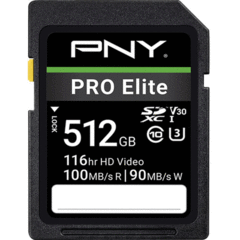 PNY Technologies 512GB PRO Elite UHS-I SDXC