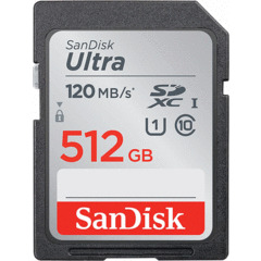 SanDisk 512GB Ultra SDXC UHS-I (120 MB/s)