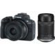 EOS R50 with 18-45mm and 55-210mm Lenses (Black)