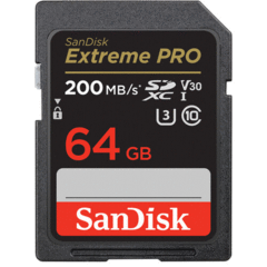 SanDisk 64GB Extreme PRO UHS-I SDXC (200MB/s)