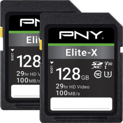 PNY Technologies 128GB Elite-X UHS-I SDXC (2-Pack)