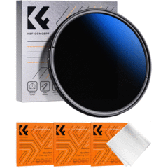 K&F Concept 77mm ND2-ND400 (9 Stops) Variable ND Filter, Multi Coated