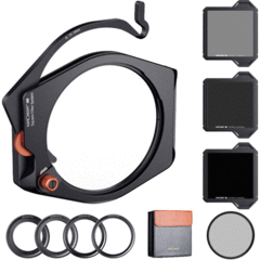 K&F Concept X PRO Square Filter Holder System (95mm CPL + Square ND8/64/1000 + 4 Adapter Rings)