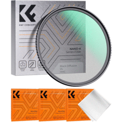 K&F Concept 77mm Black Diffusion 1/4 Filter with 18 Multi-Layer Coatings (K-Series)