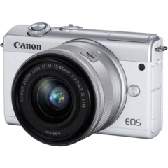 Canon EOS M200 with 15-45mm Kit (White)