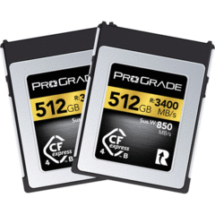 ProGrade Digital 512GB CFexpress 4.0 Type B Gold (2-Pack)